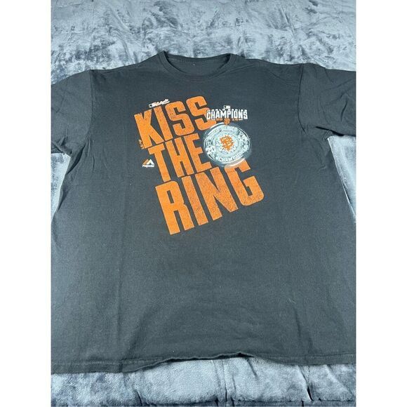 San Francisco Giants kiss the ring championship, T-shirt, black‎ size XL￼ - Picture 1 of 7